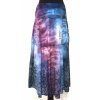 petrolejovo-fialová sukně s kapsami