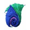 hedvábný šál zeleno-fialovo-modrý