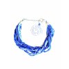 Modrý šňůrkový náhrdelník (s náramkem)