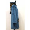 modrý vyteplený kabát
