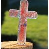 Kříž z barevného skla - velký  duševní rovnováha