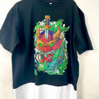 Футболка Oni оверсайз, размер М Ткань премиального качества 95%хлопок 5% эластан #onimask