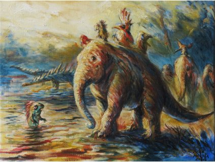 Veüer u vody 45x60 cm, rok 2016