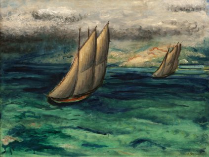 Oldřich Kerhart - Plachetnice ve větru