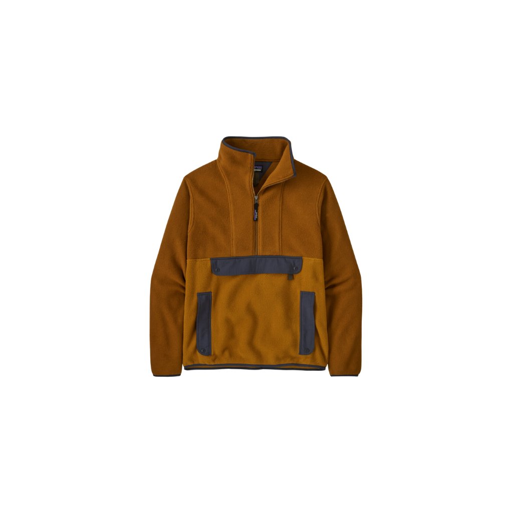 PATAGONIA SYNCHILLA® FLEECE ANORAK PULLOVER M RAPTOR BROWN MIKINA