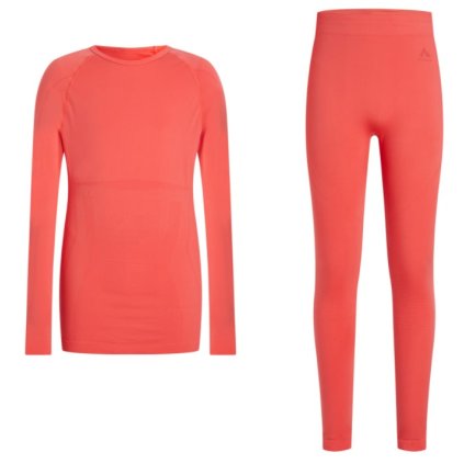 MCKINLEY YACOB/YANIK BASE LAYER SET JUNIOR PINK SET TERMO BIELIZNE