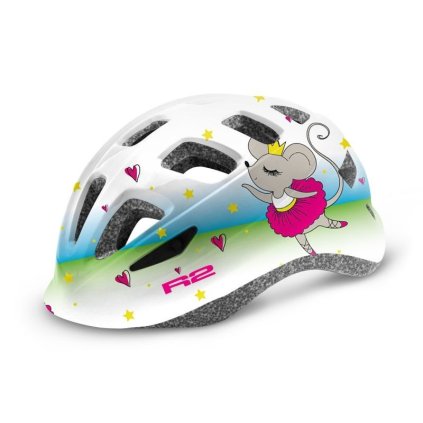 R2 BUNNY BLUE/WHITE/PINK CYKLISTICKÁ PRILBA