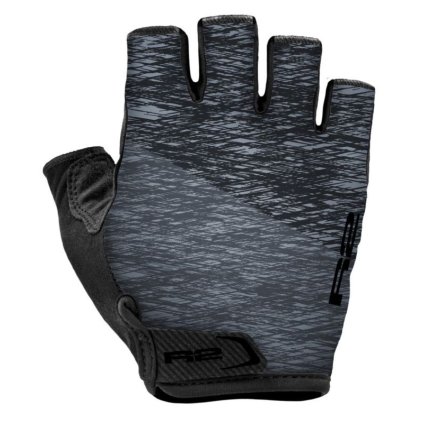 R2 SPIKE BLACK/GREY CYKLISTICKÉ RUKAVICE