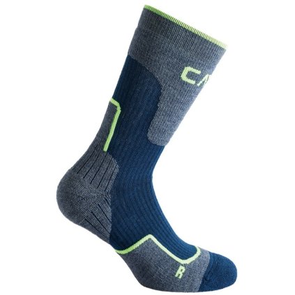 CMP KIDS TREKKING SOCK WOOL MID NAVY PONOŽKY