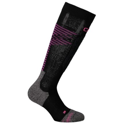 CMP SKI SOCK LENPUR WMN NERO-PURPLE PONOŽKY