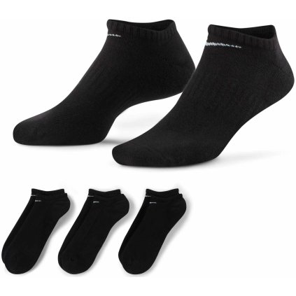 NIKE EVERYDAY CUSHIONED UNI BLACK PONOŽKY 3 BALENIE