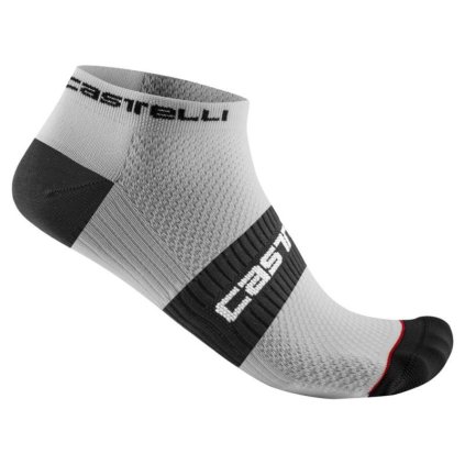 CASTELLI LOWBOY 2 SOCK M WHITE/BLACK CYKLISTICKÉ PONOŽKY