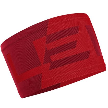 SALEWA PEDROC SEAMLESS HEADBAND PINK RED FLAME ČELENKA