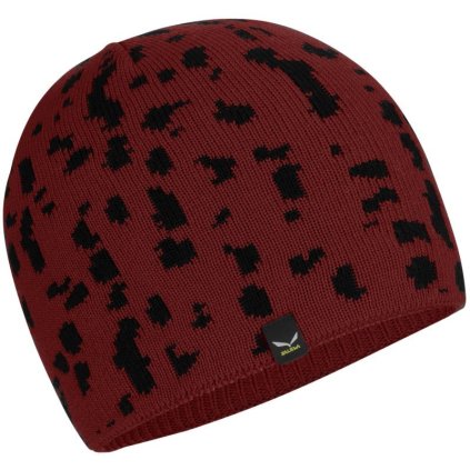 SALEWA MERINO BEANIE KID RED SYRAH ČIAPKA