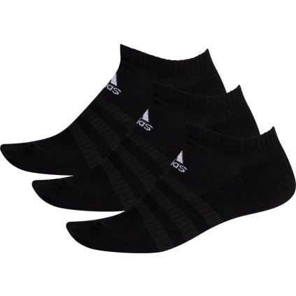 ADIDAS ESSENTIALS CUSHIONED LOW UNI BLACK PONOŽKY 3 PÁRY