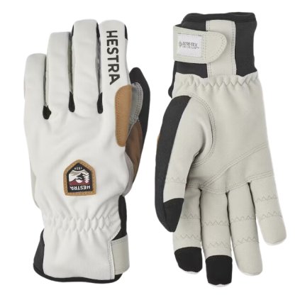HESTRA ERGO GRIP WOOL TOURING 5 FINGER WHITE RUKAVICE