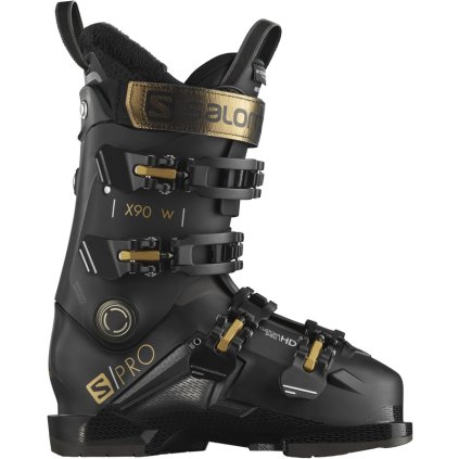 SALOMON S/PRO X90 W GW CS W SKI BOOTS BLACK/GOLDEN