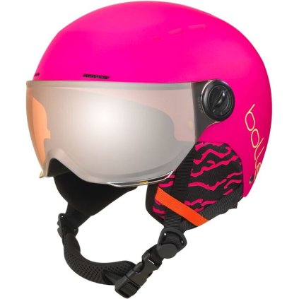 BOLLE QUIZ VISOR HOT PINK MATTE LYŽIARSKA PRILBA
