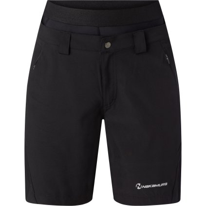 NAKAMURA BAGGY ITANIA II W BLACK CYKLISTICKÉ ŠORTKY