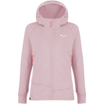 SALEWA PUEZ POLARLITE HOODED JACKET W PINK ZEPHYR MIKINA