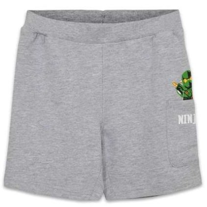 LEGO LWPHILO 308 SHORTS JR GREY MELANGE KRAŤASY