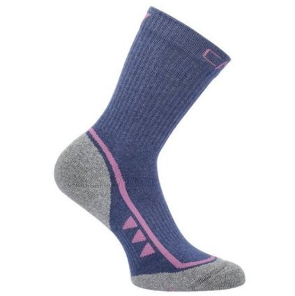 CMP TREKKING SOCK MID SUPERSOFT 50 KIDS BLUE FUXIA PONOŽKY