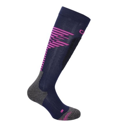 CMP SKI SOCK LENPUR W BLUE PINK PONOŽKY
