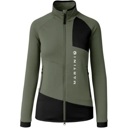 MARTINI ARGON MIDLAYER JACKET W MOSSTONE BLACK MIKINA