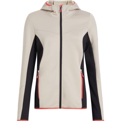 MCKINLEY SALI MIDLAYER W BEIGE BLACK MIKINA