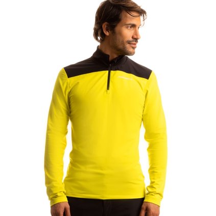 FISCHER BASE PRO MIDLAYER HALF-ZIP M YELLOW BLACK ROLÁK