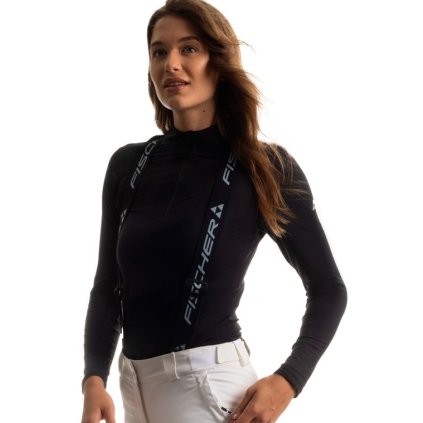 FISCHER ENBASIS PRO MIDLAYER HALF-ZIP W BLACK ROLÁK