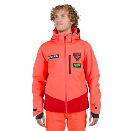 ROSSIGNOL HERO BLACKSIDE SKI JACKET M NEONRED BUNDA