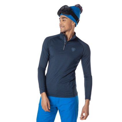 ROSSIGNOL CLASSIQUE HALF-ZIP TOP M DARK NAVY ROLÁK