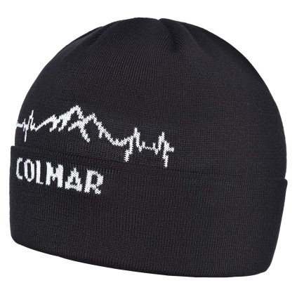 COLMAR UNISEX HAT WITH MOUNTAINS UNISEX BLACK ČIAPKA