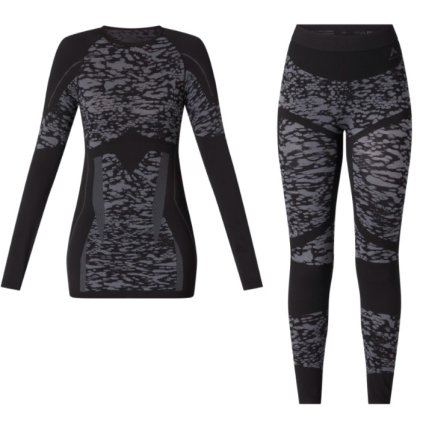 MCKINLEY YALATA/YADINA BASE LAYER SET W BLACK GREY SET TERMO BIELIZNE