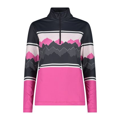 CMP SOFTECH LAYER HALF ZIPPER PINK ROLÁK