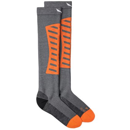SALEWA SELLA DRYBACK MERINO KNEE CUT SOCKS M GREY MELANGE PONOŽKY