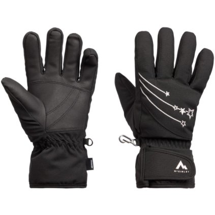 MCKINLEY LILI AQUAMAX SKI GLOVES JUNIOR BLACK RUKAVICE