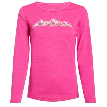MCKINLEY SHANE LS T-SHIRT W PINK TRIČKO