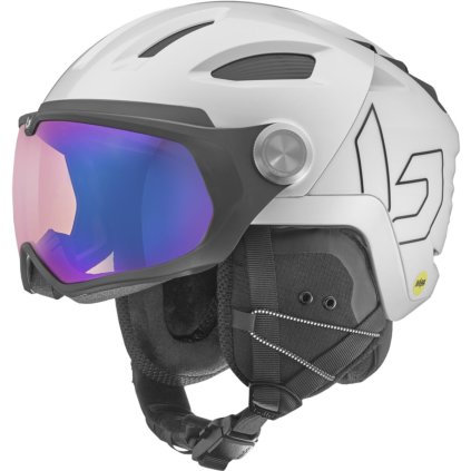 BOLLE V-RYFT MIPS HELMET SIZE M WHITE PEARL SHINY LYŽIARSKA PRILBA
