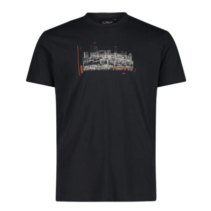 CMP PRINTED T-SHIRT M ANTHRACITE TRIČKO
