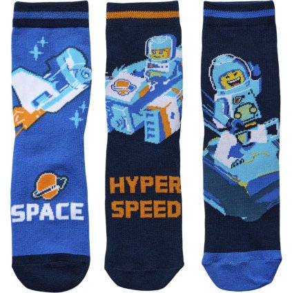 LEGO LWAGAN 102 SOCKS 3-PACK JR PONOŽKY