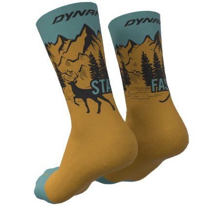 DYNAFIT STAY FAST SOCKS UNISEX TOBACCO PONOŽKY
