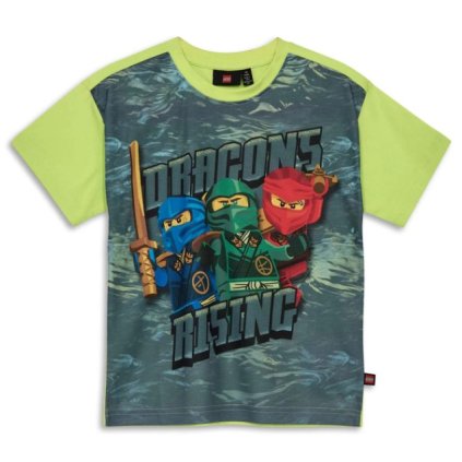LEGO NINJAGO T-SHIRT SHORT SLEEVE - LWTAFFY 302 GREEN TRIČKO
