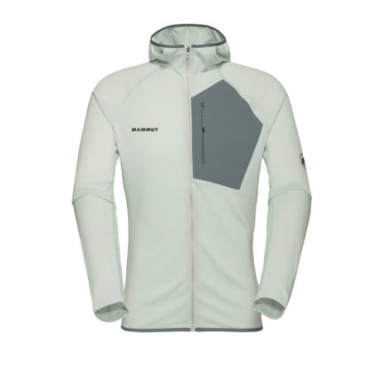 MAMMUT AENERGY LIGHT ML HOODED JACKET M SILVER SAGE-STRATA MIKINA