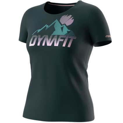 DYNAFIT TRANSALPER GRAPHIC T-SHIRT W BLUEBERRY TRIČKO