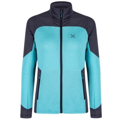 MONTURA RISE MAGLIA W TURQUOISE GRAPHITE BLUE MIKINA
