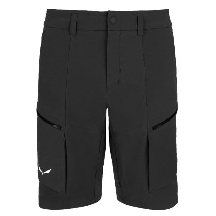 SALEWA PUEZ DURASTRETCH CARGO SHORTS M BLACK KRAŤASY