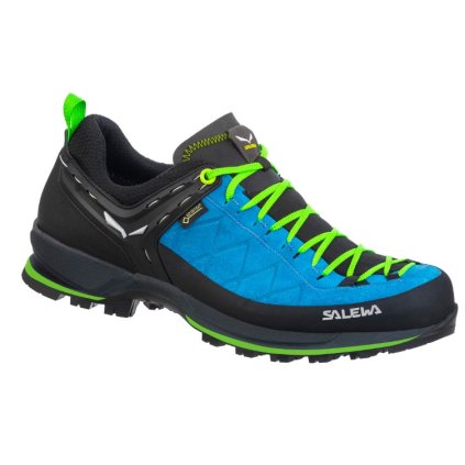SALEWA MOUNTAIN TRAINER 2 GORE-TEX M SHOE BLUE DANUBE/FLUO GREEN OBUV