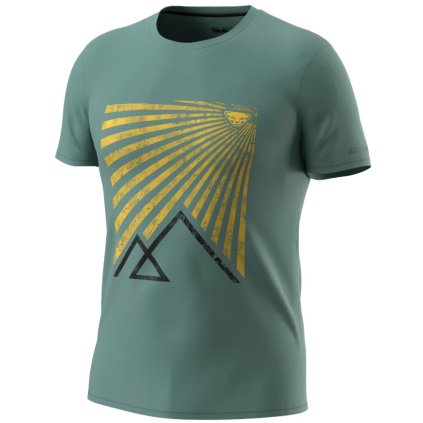 DYNAFIT TRANSALPER GRAPHIC T-SHIRT M ATLANTIC TRIČKO